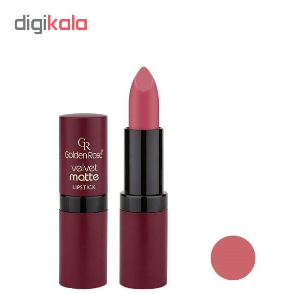 رژ لب گلدن رز مدل Velvet شماره 12