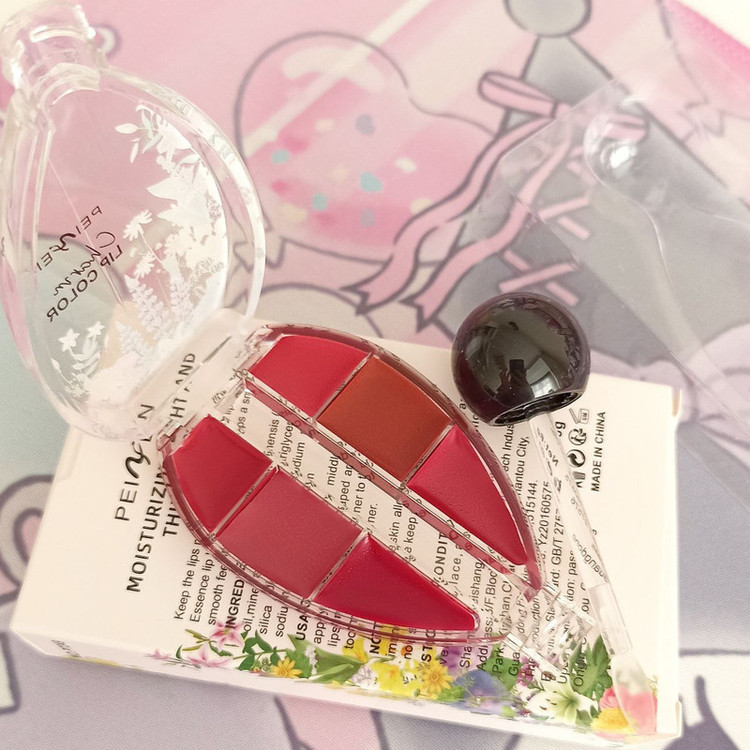 پالت رژ لب جامد پین فن مدل براش دار شماره 1