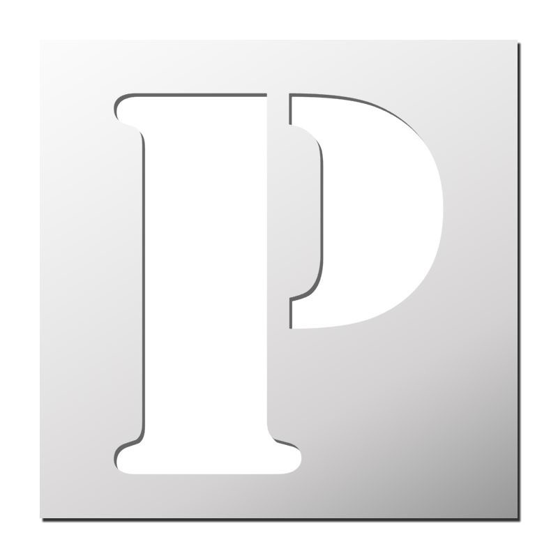 شابلون دکو رستا مدل حروف انگلیسی P کد S419