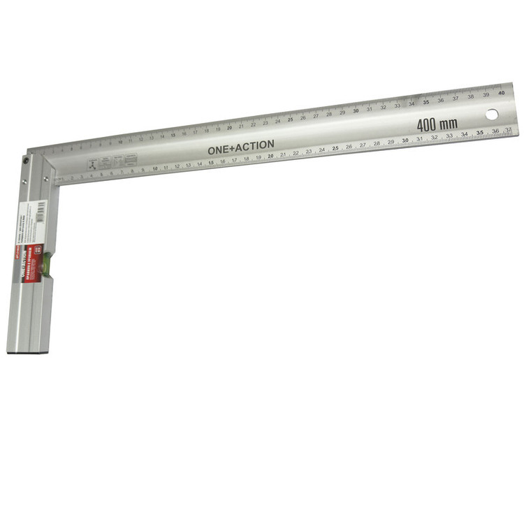 گونیا نجاری وان اکشن مدل تراز دار کدSMT-ONE ACTION-40CM-TARAZDARسایز 40 سانتی متر