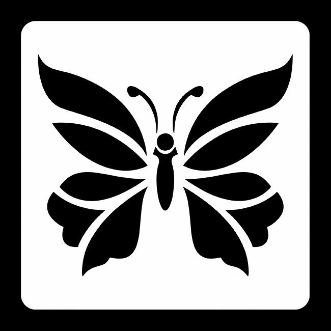 شابلون دکو رستا مدل پروانه  کد S147