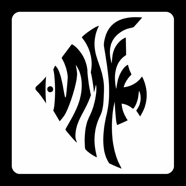شابلون دکو رستا مدل ماهی کد S152