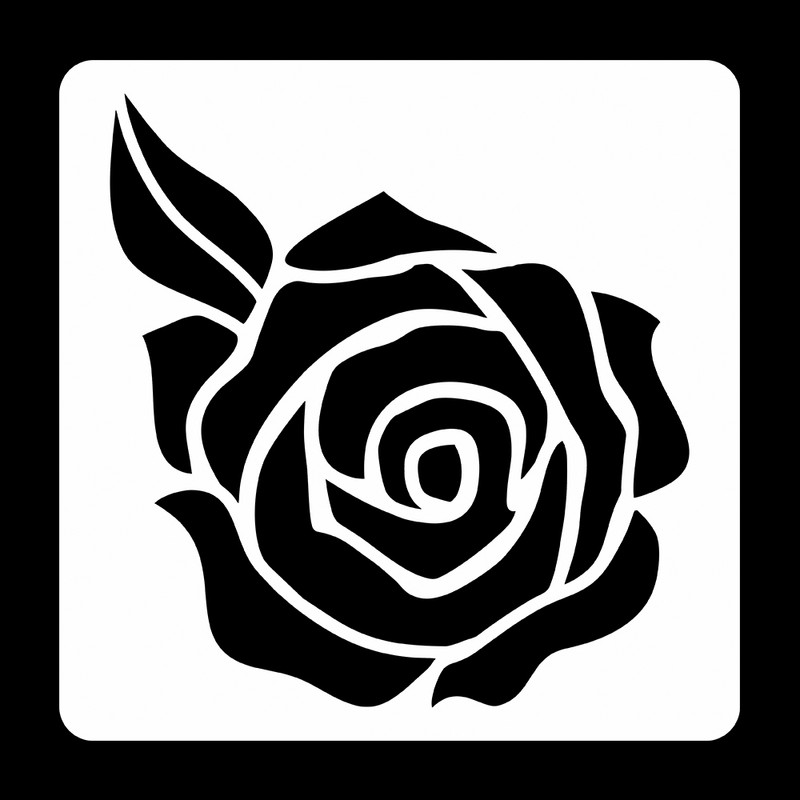 شابلون رستا مدل گل کد S166