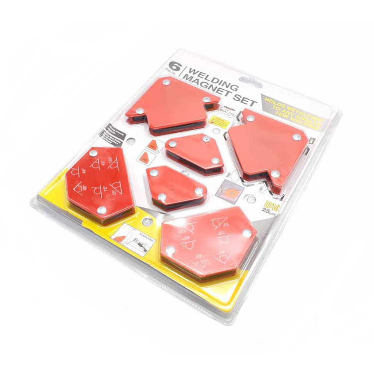 گونیا جوشکاری مدل WELDING-MAGNET-6 PC مجموعه 6 عددی