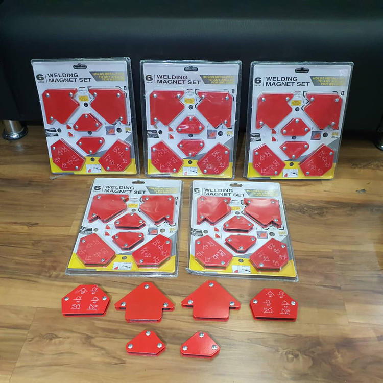 گونیا جوشکاری مدل WELDING-MAGNET-6 PC مجموعه 6 عددی