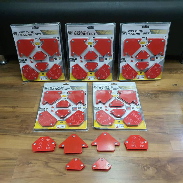 گونیا جوشکاری مدل WELDING-MAGNET-6 PC مجموعه 6 عددی