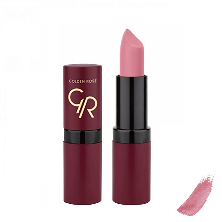 رژلب گلدن رز مدل Velvet شماره 07