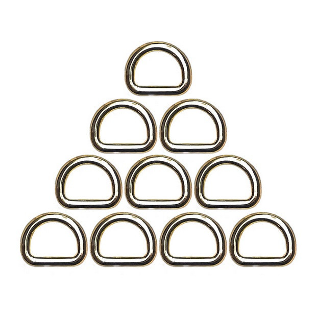یراق چرم دوزی مدل 10XR1cm-Steel بسته 10 عددی