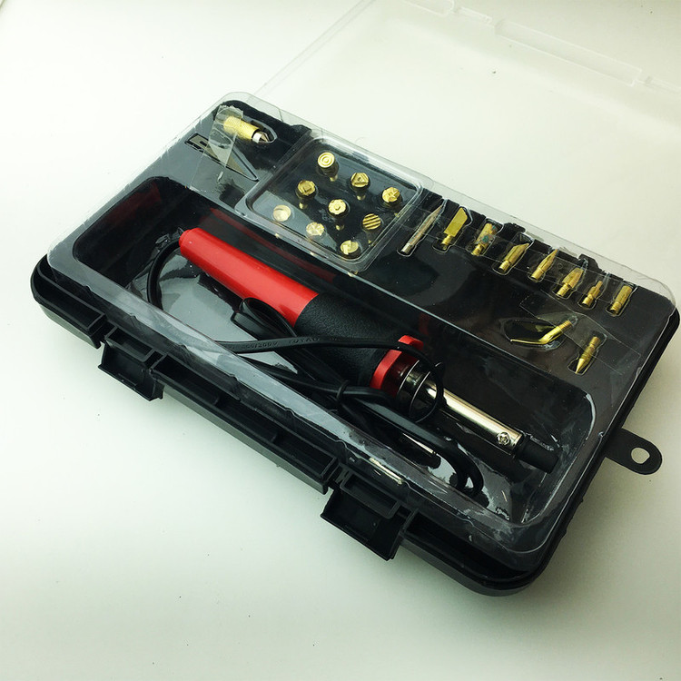 ابزار حکاکی و سوخت نگاری چرم کد F-pro20 مجموعه 20 عددی