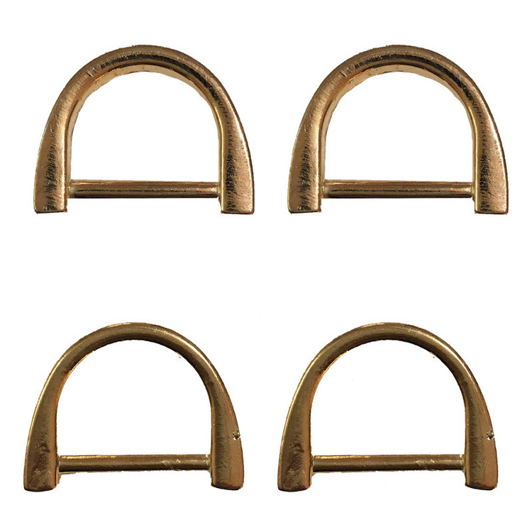 یراق کیف دوزی مدل نیم حلقه کد Y-2cm-R04-Gld بسته 4 عددی