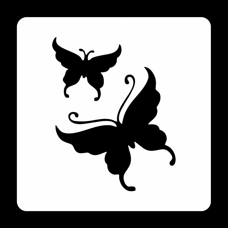 شابلون دکو رستا مدل پروانه کد S189