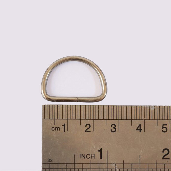یراق کیف دوزی مدل نیم گرد 2.5CM-Steel بسته 6 عددی
