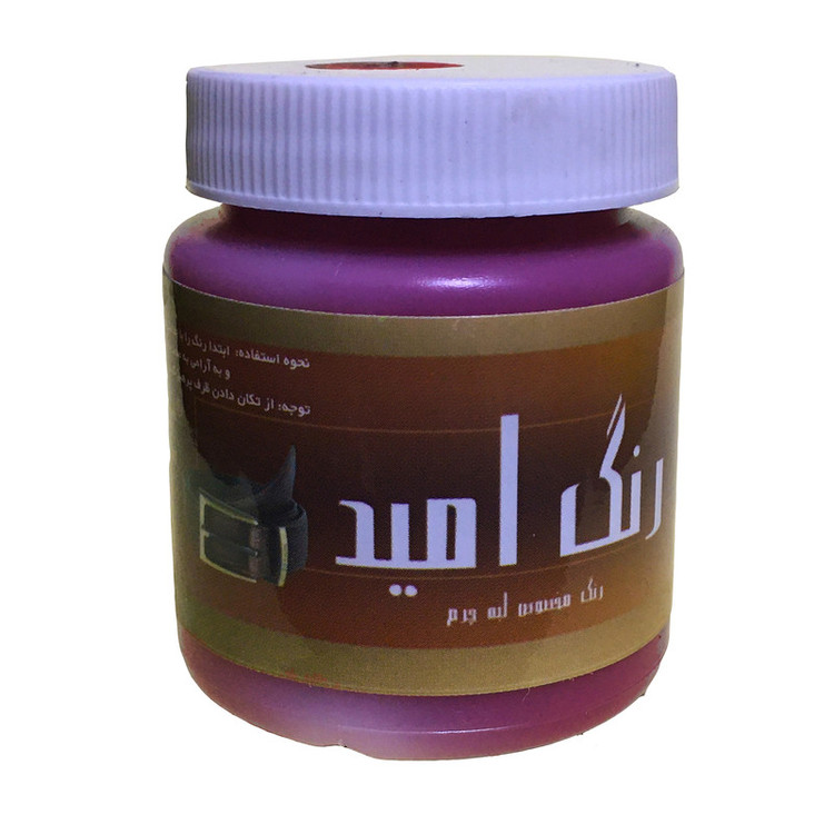رنگ لبه چرم امید مدل O-12XCl حجم 100 میلی لیتر بسته 12 عددی