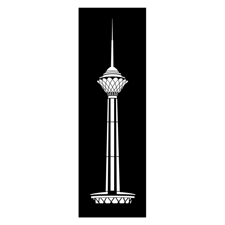 شابلون مدل برج میلاد کد SP8501