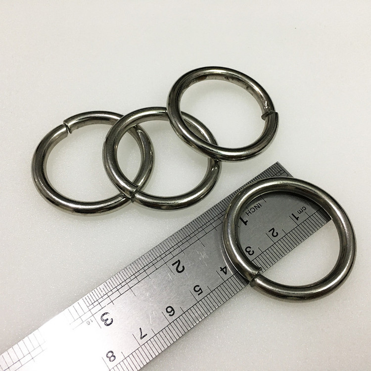 یراق کیف دوزی مدل گرد کد Steel-3Cm بسته 4 عددی