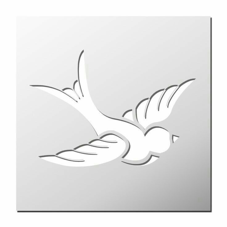 شابلون دکو رستا مدل پرنده کد S334
