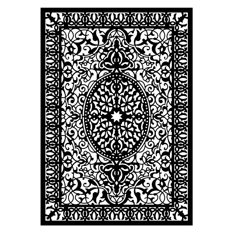 شابلون مدل فرش سنتی کد SP931