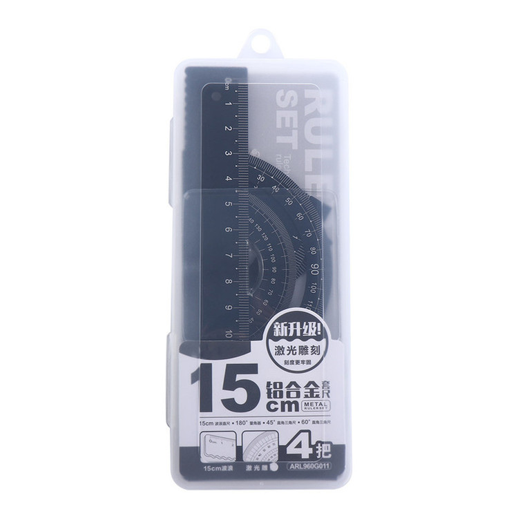 ست خطکش اماندجی مدل ARL960G011 بسته 4 عددی