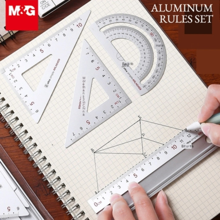 ست خطکش اماندجی مدل ARL960G011 بسته 4 عددی