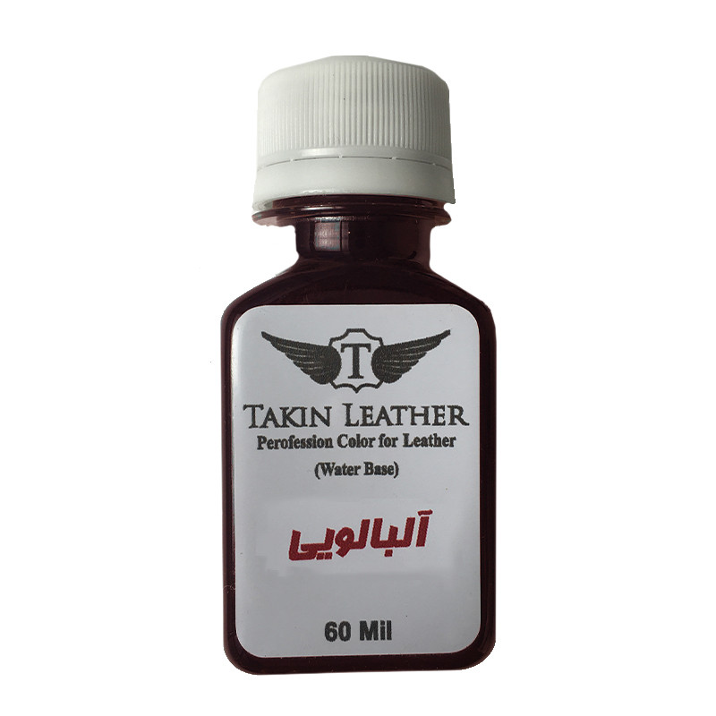 رنگ رویه چرم آلبالویی تکین مدل حکاکی حجم 60 میلی لیتر