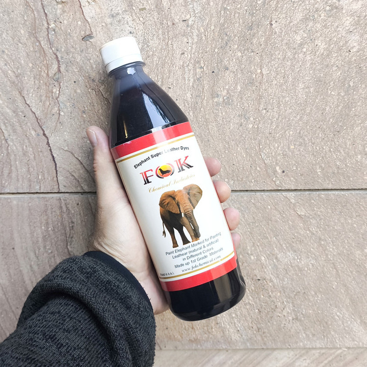 رنگ چرم مبلمان و خودرو فوک مدل FO.BLK500 حجم 500 میلی لیتر