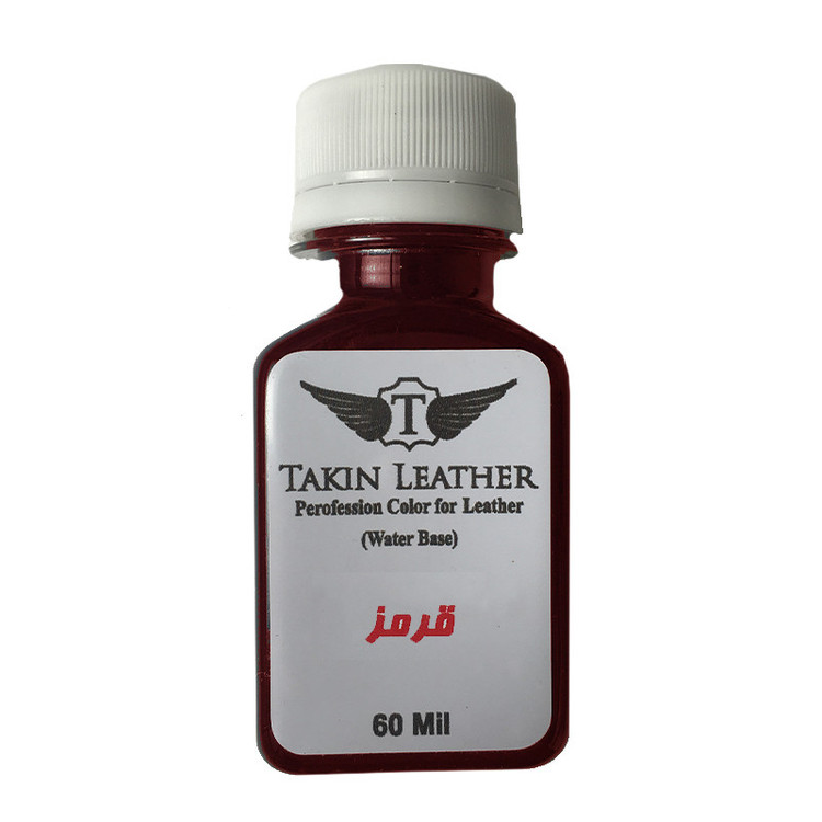 رنگ رویه چرم تکین مدل حکاکی کد 4XColored حجم 60 میلی لیتر بسته 4 عددی