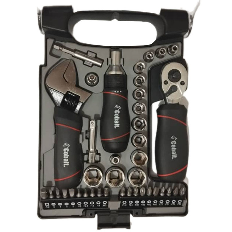 مجموعه 40 عددی ابزار کبالت مدل STUBBY RATCHET