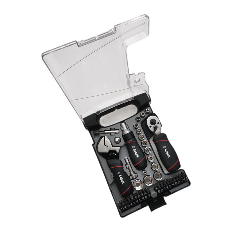 مجموعه 40 عددی ابزار کبالت مدل STUBBY RATCHET