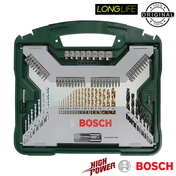 مجموعه 100 عددی ابزار بوش مدل Box 100 Xlin Pro Ti