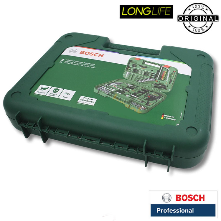 مجموعه 64 عددی ابزار دستی بوش مدل حرفه ای کد 1600A02ZB3