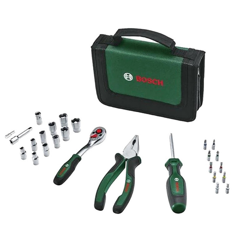 مجموعه 26 عددی ابزار دستی بوش مدل SET BAG 26-BY2