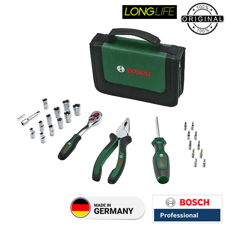 مجموعه 26 عددی ابزار دستی بوش مدل SET BAG 26-BY2