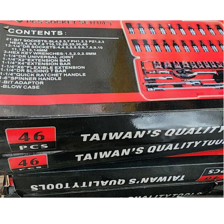 آچار بکس مدل 46-PCS مجموعه 46 عددی