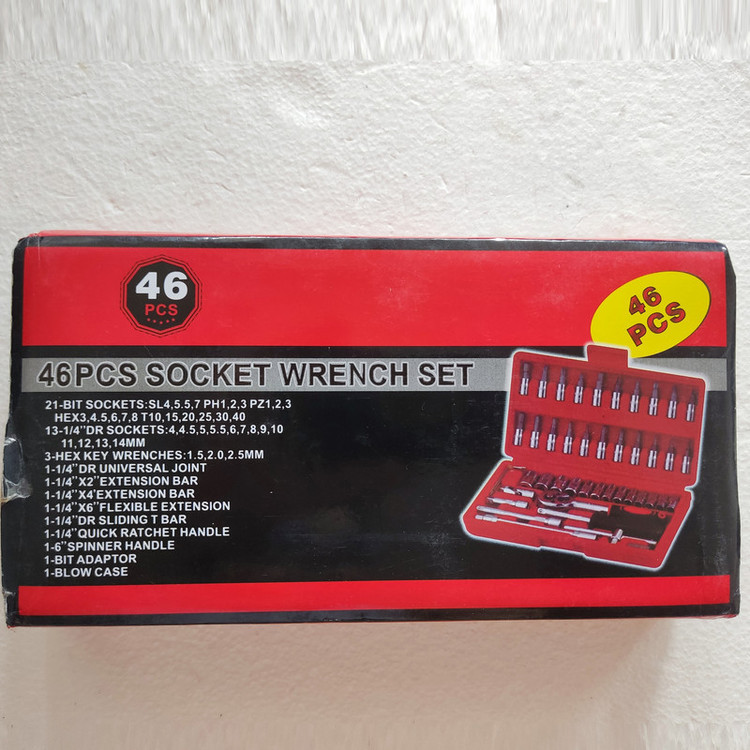 آچار بکس مدل 46-PCS مجموعه 46 عددی