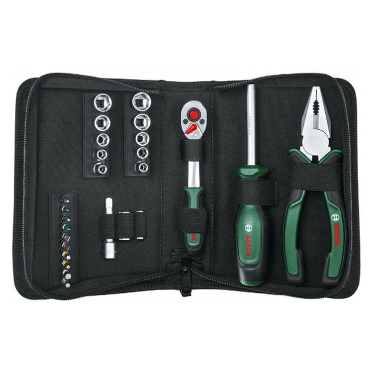 مجموعه 26 عددی ابزار دستی بوش مدل فوق حرفه ای SET 26 BAG 1600A02BY2