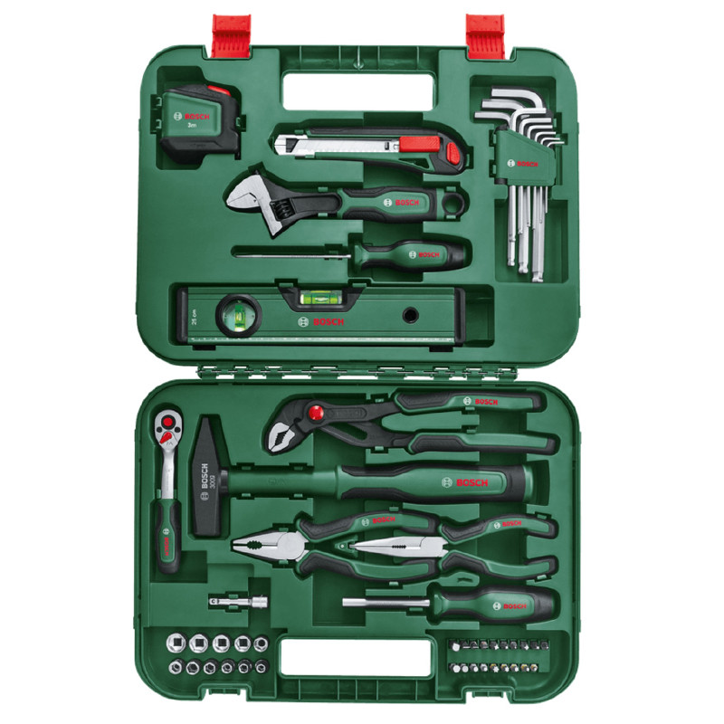 مجموعه 52 عددی ابزار دستی بوش مدل فوق حرفه ای کد 52 BOX-PRO