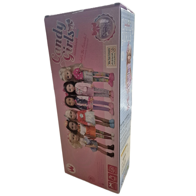 عروسک سیلیکونی کندی گیرلز مدل w14n-01b ارتفاع 35 سانتی متر