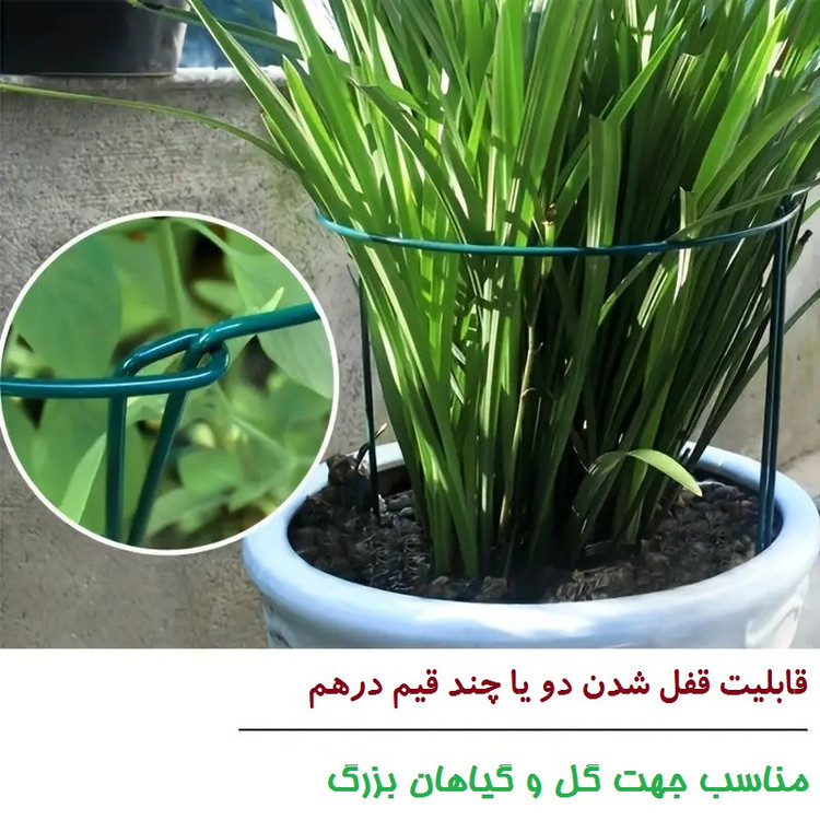 قیم بند مدل نیم حلقه ای بزرگ بسته 4 عددی