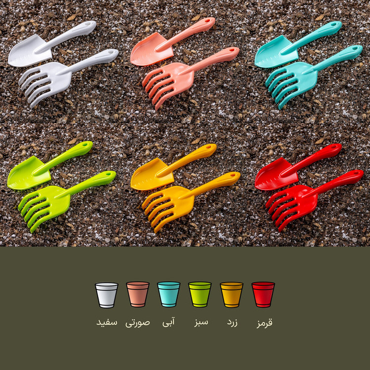 بیلچه باغبانی مدل d8302 بسته دو عددی