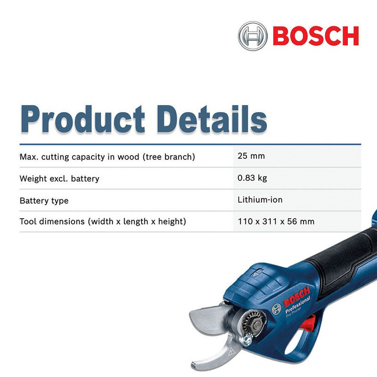 قیچی شاخه زن شارژی بوش مدل Pro Pruner