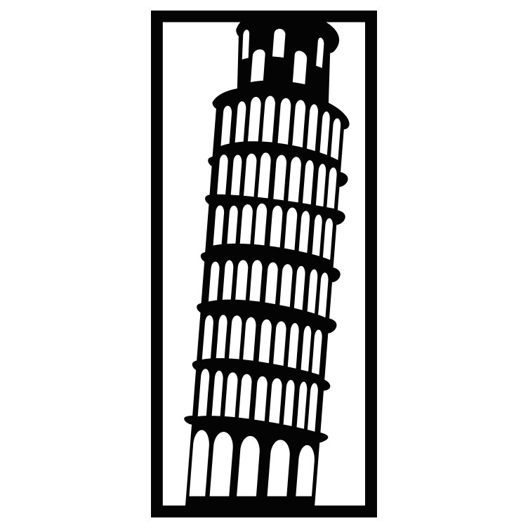 شابلون مدل برج پیزا کد SP444-1