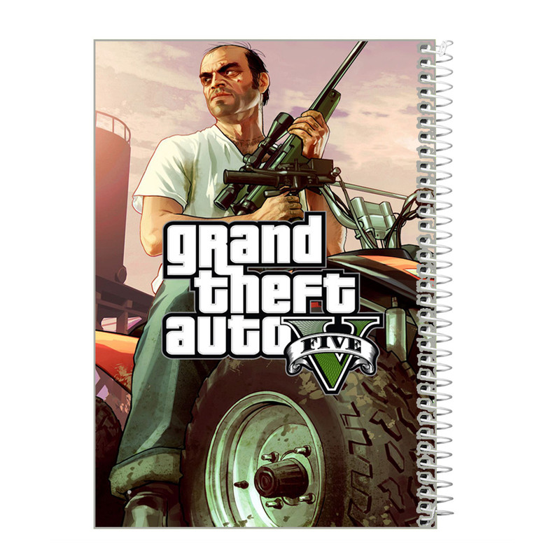 دفترچه یادداشت 40 برگ طرح  GTA کد ig3