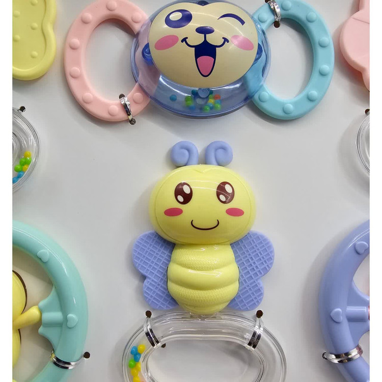جغجغه ناب سل مدل هانگر مجموعه 6 عددی کد BABY RATTLES HANGER HAPPY WORLD