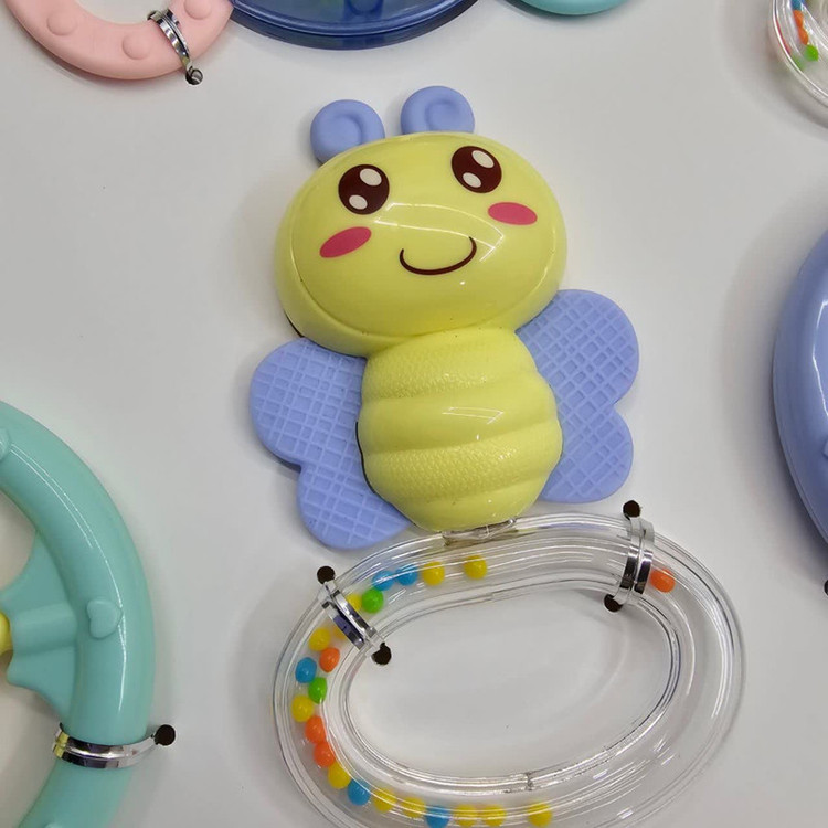 جغجغه ناب سل مدل هانگر مجموعه 6 عددی کد BABY RATTLES HANGER HAPPY WORLD
