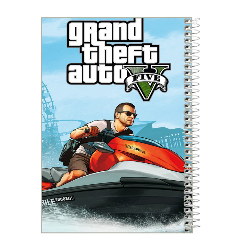 دفترچه یادداشت 40 برگ طرح GTA کد ig5