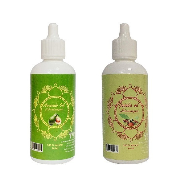 روغن تقویت کننده ناخن مرهم یاب مدل جوجوبا و آووکادو حجم 80 میلی لیتر مجموعه 2 عددی