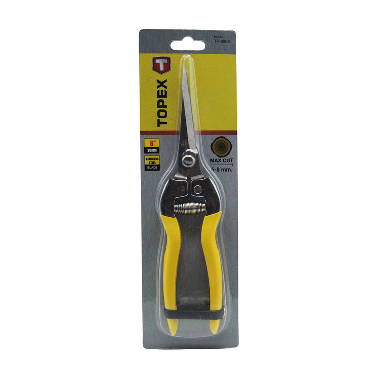 قیچی میوه چینی تاپکس مدل سر صاف کد YP-TP8008-BOLAND-200 سایز 8 اینچ