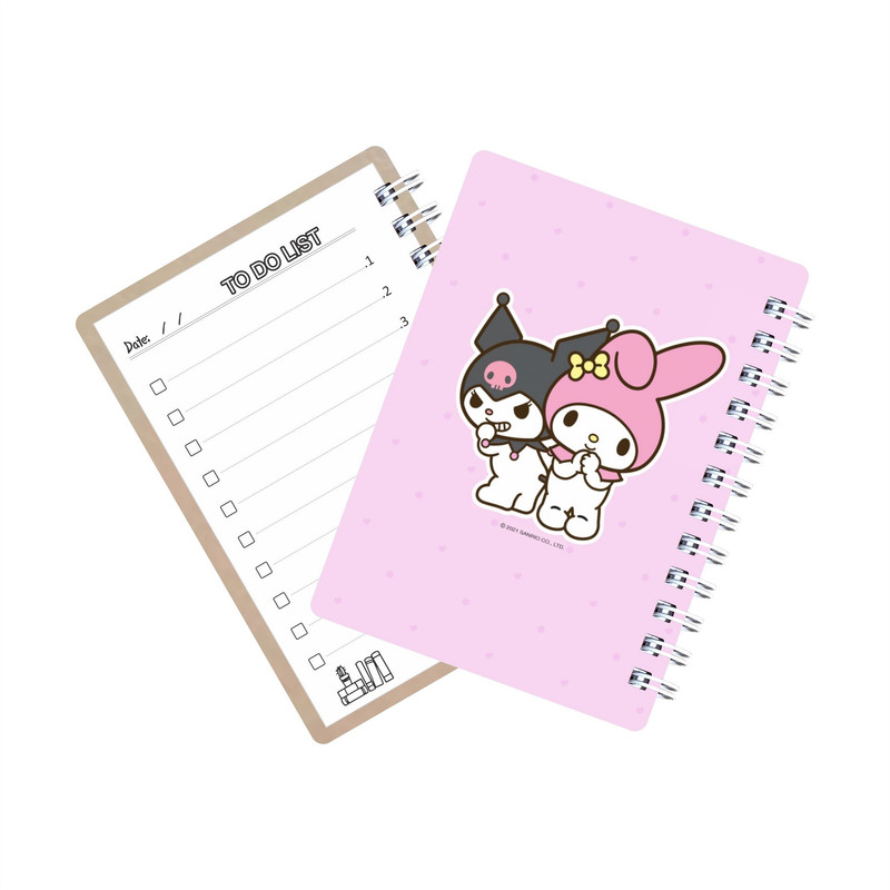 دفتر یادداشت چوبی طرح کرومی و ملودی کد 2 kuromi