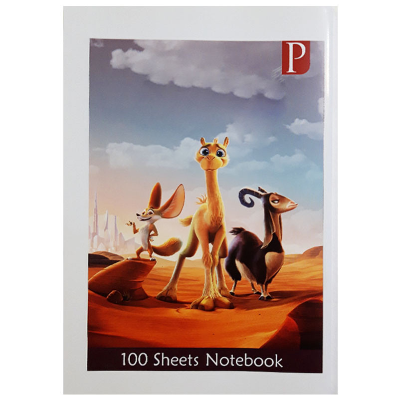 دفتر مشق 100 برگ مدل لاما