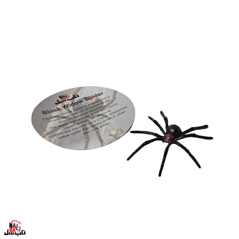 فیگور ناب سل مدل عنکبوت سیاه BLACK WIDOW SPIDER ارتفاع 2 سانتی متر